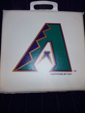 Vintage MLB Arizona Diamondbacks Baseball Seat Cushion Purple & Turquoise 2001